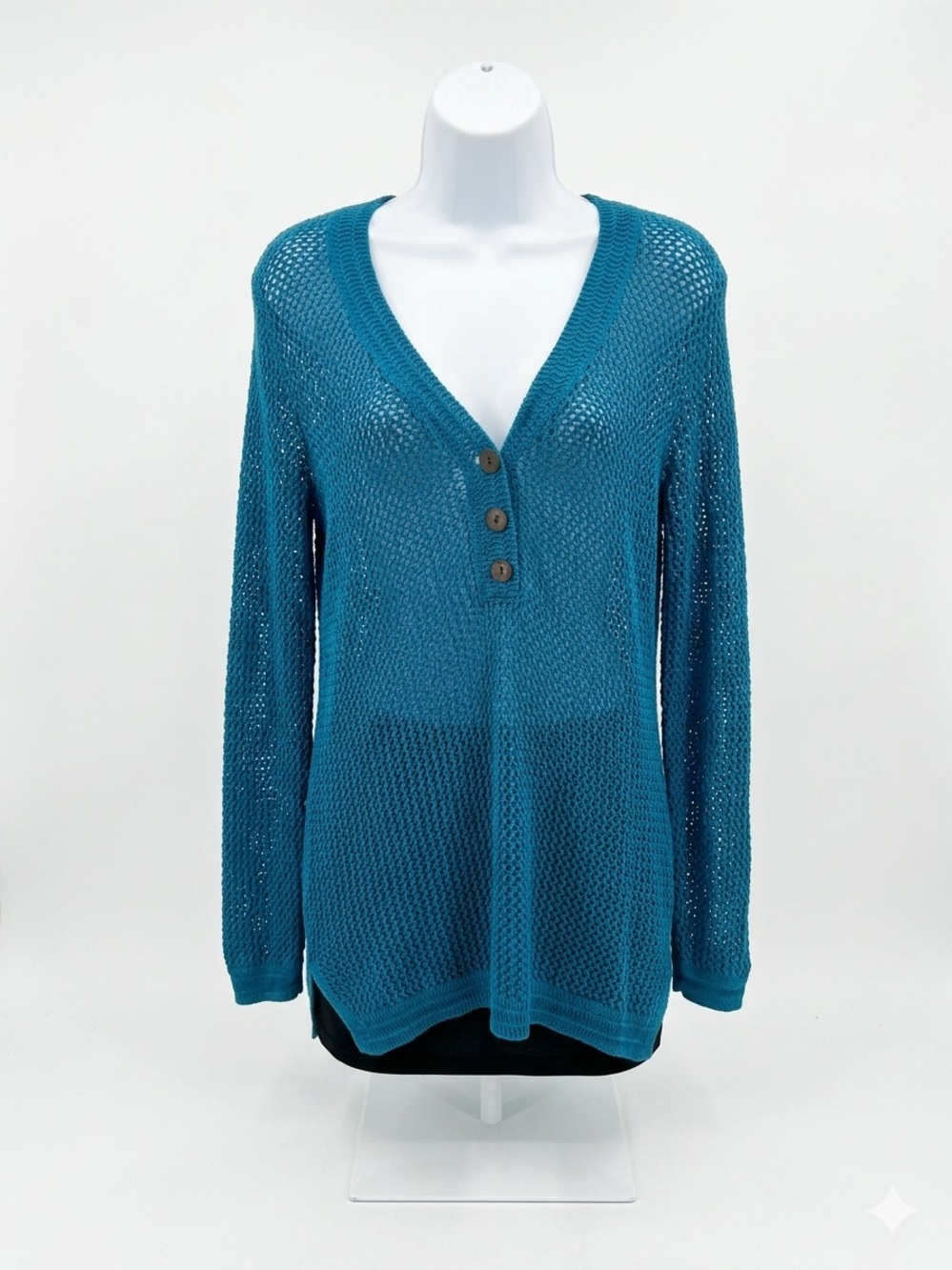 Chicos NWT deep water blue isle mesh summer coverup size 0